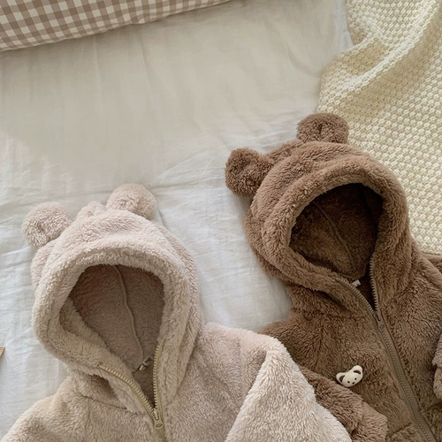 Детская утепленная куртка, демисезонный удерживающий тепло мультяшный милый пуховик подходит для мужчин и женщин для девочек с капюшоном