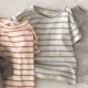 W1-Short Rended Top Slue Stripes