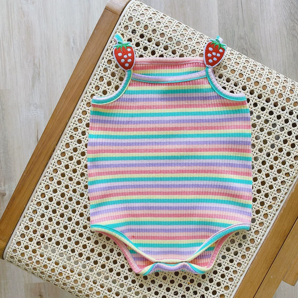 Children's summer clothing for new born, overall girl's, vest, bodysuit to go out, lifting effect