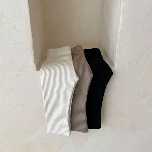 Детские осенние штаны, эластичные леггинсы для новорожденных, в корейском стиле, 0-1 лет