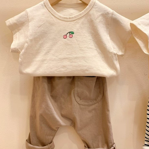 Летняя летняя одежда подходит для мужчин и женщин, хлопковые детские штаны для девочек для раннего возраста, в корейском стиле