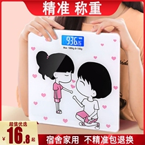Weight Scales Home Precision Cartoon Electronic Scale Dorm Room Girls Cute Human Body Called Portable Small Charging Weighing Scales