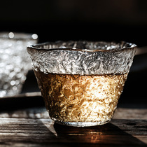 Exit Early Snow Pint Cup Crystal Heat Resistant Glass Master Cup Hammer Grain Heavy Snow Personal Cup Kungfu Tea Set