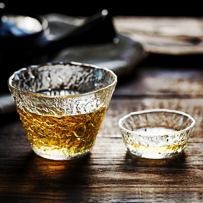 Japanese Hammerhead pattern snow tea cup Heat-resistant glass Gongfu tea with early snow tea cup Crystal Jianzhan Tea Cup