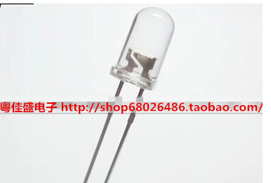 5mm white hair white highlight short foot LED lamp beads white LED lamp 1000 pcs 5000-6000k color temperature