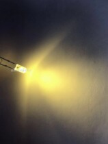 3mm round-head no-edge golden light-emitting diode LED lamp bead mechanical keyboard change light