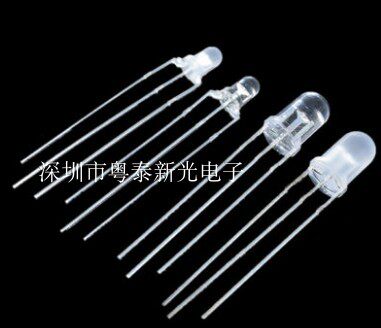 3MM 3MM 5MM conyin co-yang transparent fog-shaped LED light red-green red-green-red-green two-tone LED light