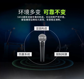 Shuer SM58S dynamic microphone stage performance karaoke professional microphone wired microphone microphone wired