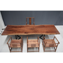 North American Black Walnuts Big Board Table Nordic Light Lavish Minimalist Desk Table Desk 311-104-98-98-4