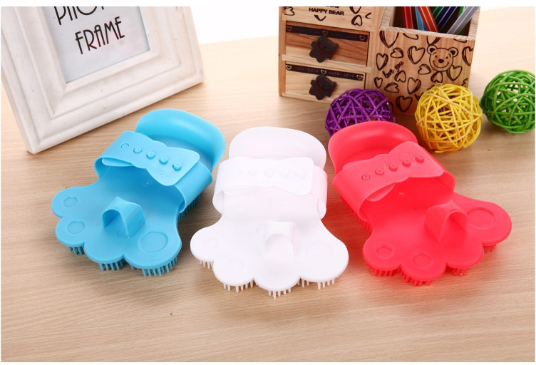 Pet chải chuốt làm sạch nguồn cung cấp dài tóc con chó tắm bàn chải tắm công cụ mèo tắm găng tay bàn chải massage lược 	găng tay chải lông rụng mèo	