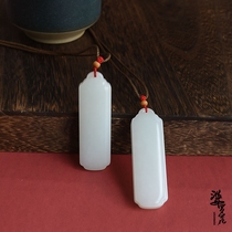 (Accepted inspection) Borneo Hua Hetian Jade Xinjiang and the end of the mutton white jade safe nothing