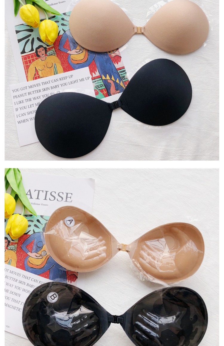 Ngực nhỏ thì phải! Silicone áo ngực vô hình ngực nhỏ tập hợp trên dày dán chống trượt ngực núm vú đồ lót mỏng áo nâng ngực