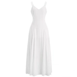 Белая юбка для путешествий, пляжное платье, популярно в интернете, эффект подтяжки, с открытой спиной, по фигуре