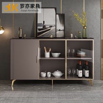 Rock board dining side cabinet Modern simple light luxury kitchen side cabinet Porch cabinet storage tea cabinet Living room locker wine cabinet