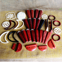 Middle Nguyen Variety Accessories Crescent Plastic Round Sound Windows Plastic Strings Total Yamaguchi Head Flowers Just Chicken Wings Wood Red Soundwindow Wooden Shafts