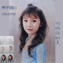 Real-life new hand-painted lead portrait portrait cartoon pet painting decorative painting old man head portrait sketch painting custom