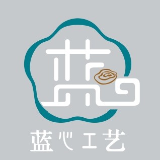 蓝心工艺品的LOGO