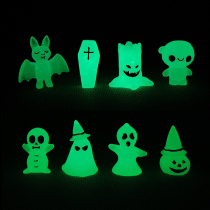 Halloween Swing Piece Pumpkin Skeleton Ghost Ghost Ghost Resin Paparazzi Festival Scenario Nighttime Doll Full RMB19