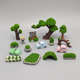 Garden manor small tree house scene model ornaments