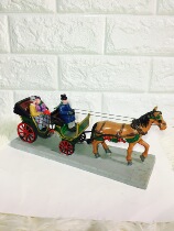 Exit Medieval Retro Commercial Street View Aristocratic Figures Travel Caravan Ride wagons matched with miniature pendulum pieces