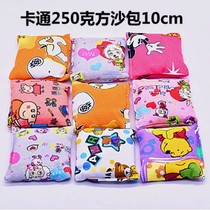 Full 3 kindergartens 200-250 grams of lost sand bag double layer leak-proof cartoon canvas childrens sand bag 10cm