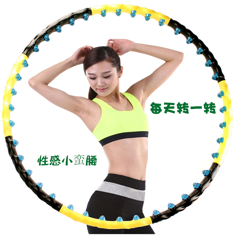 取り外し可能なフラフープ スリムウエスト 女性 大人 腹部 スリミング ウエストリング フィットネス 減量器具 加重フラフープ