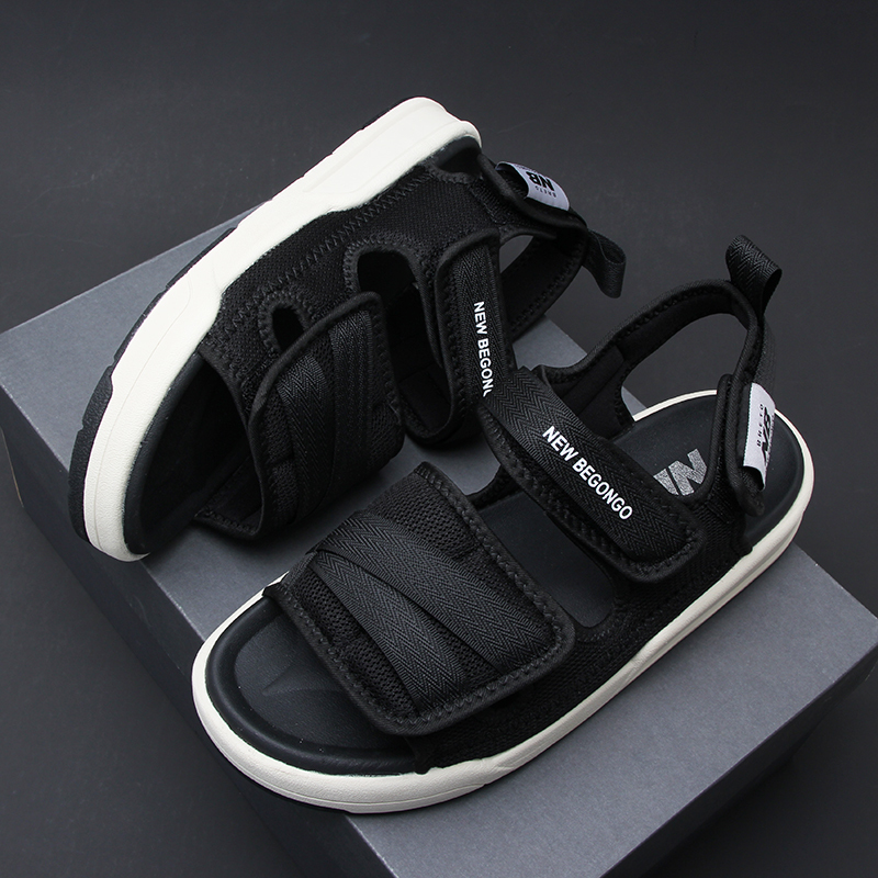 Official Genuine Nb Sandals for Men, Summer 2026 New Model, Men's Sports Beach Shoes, Foot-Covering Velcro Slippers, Trendy for Women