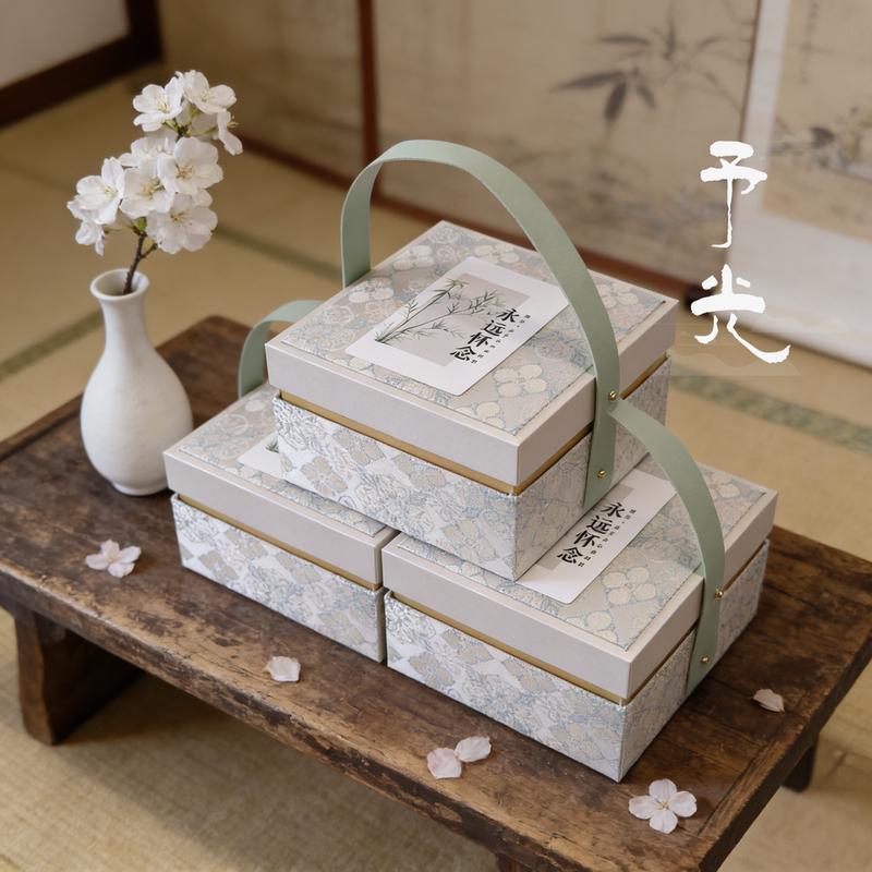 Jinluo Yihan Funeral Return Gift, Nanjing Funeral High-End Thank-You Gift Box, Funeral Bowl, Towel, Elderly Funeral Supplies