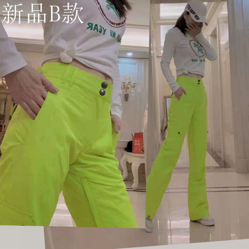 Export Australian brand snowboard women's ski pants waterproof breathable 8,000 flared legs three-dimensional outdoor storm pants