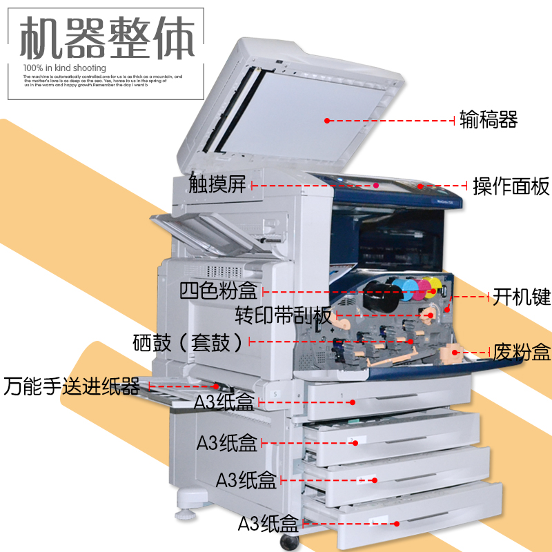 Máy photocopy màu Xerox 5575 3375 5570 Máy cán 7556 7855 máy in và sao chép - Máy photocopy đa chức năng