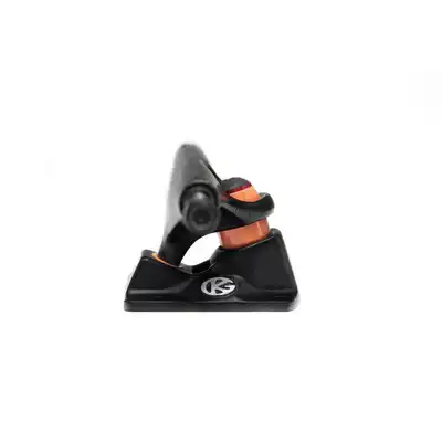 GrindKing Disruptor Truck - Set in Matte Black Skateboard Bracket Soft Bridge