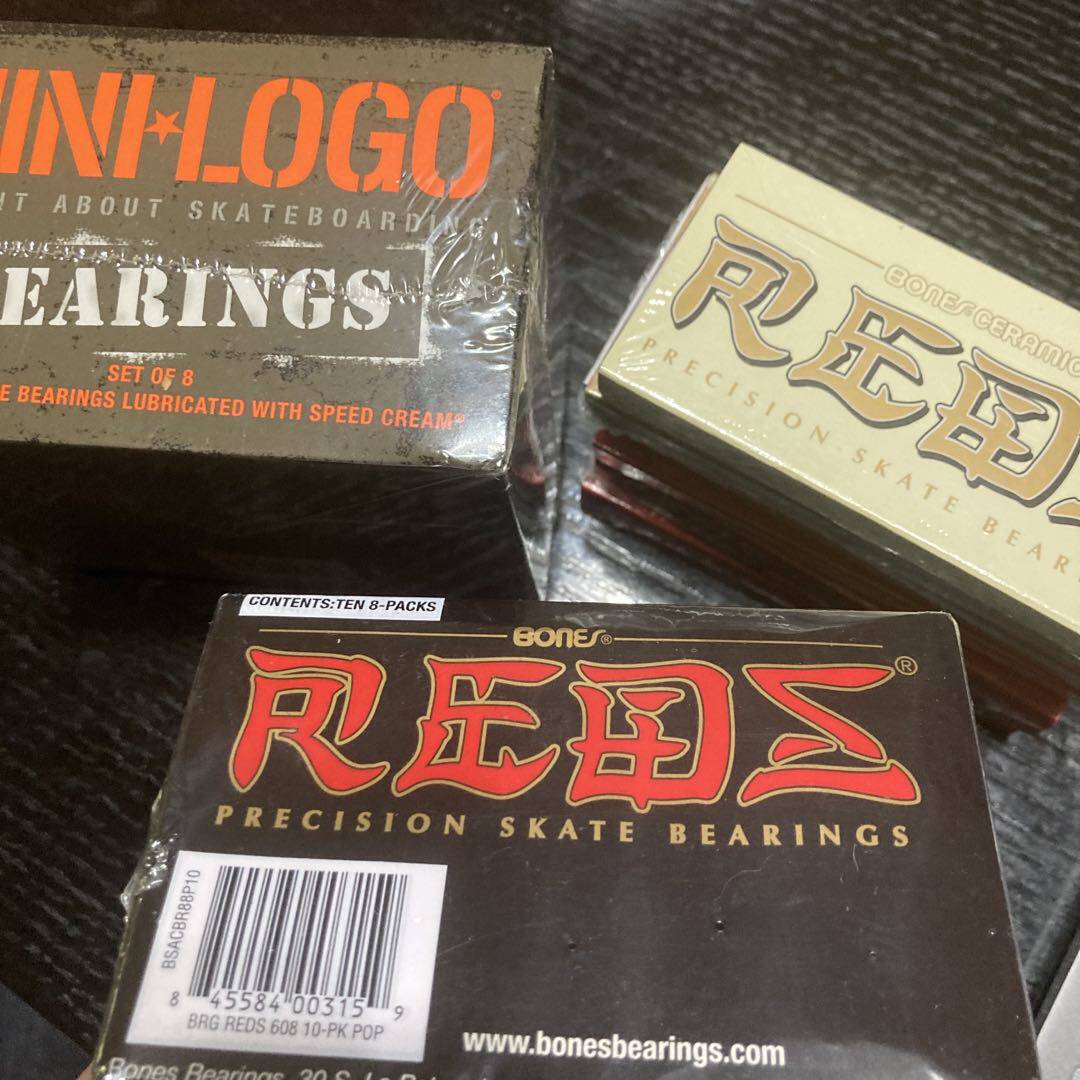 American Bones Skateboard bearings Black box Red box MINILOGO ceramic shaft guarantee