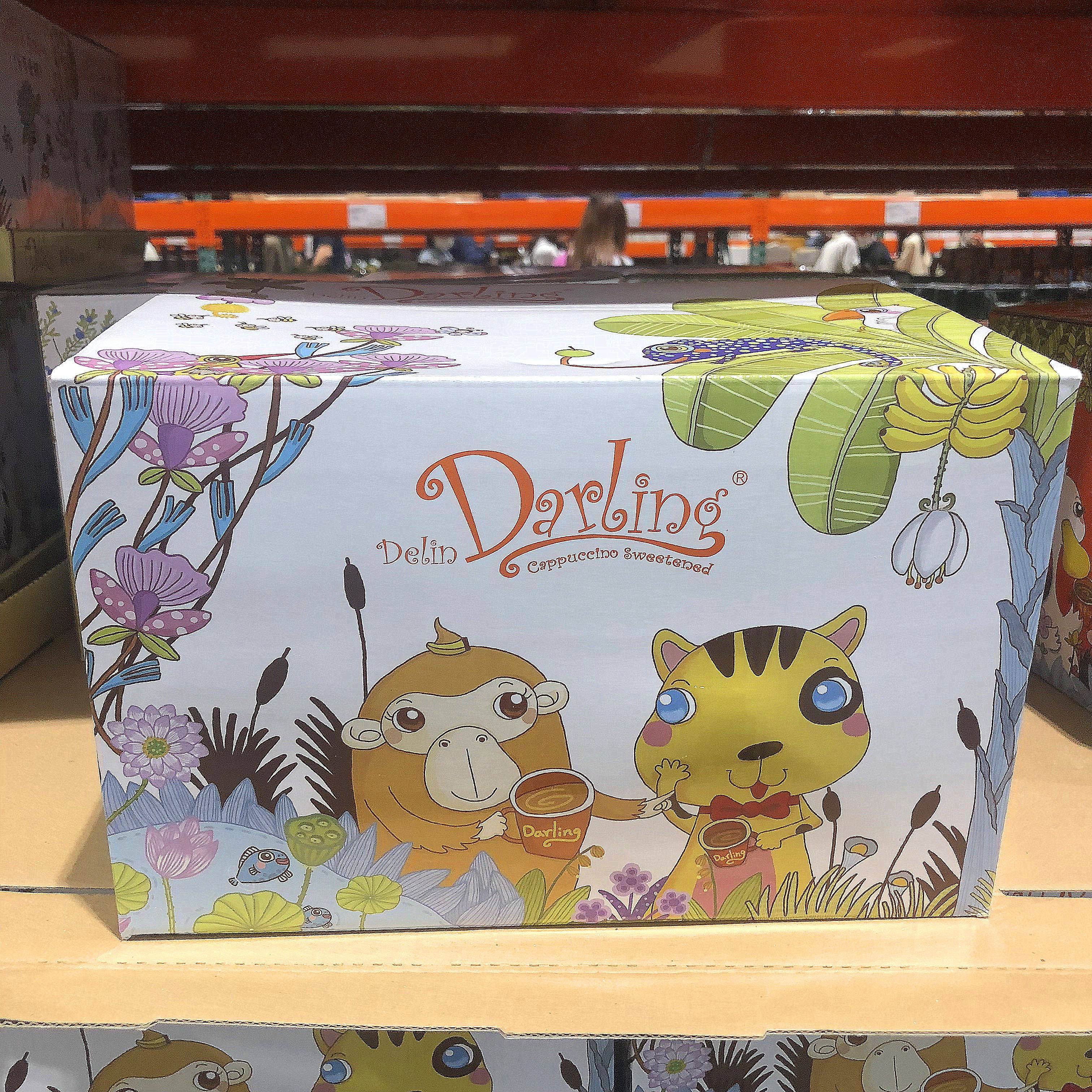 Malaysia imports DARLING dear 2 in 1 white coffee 30g*80 packs of cappuccino instant coffee