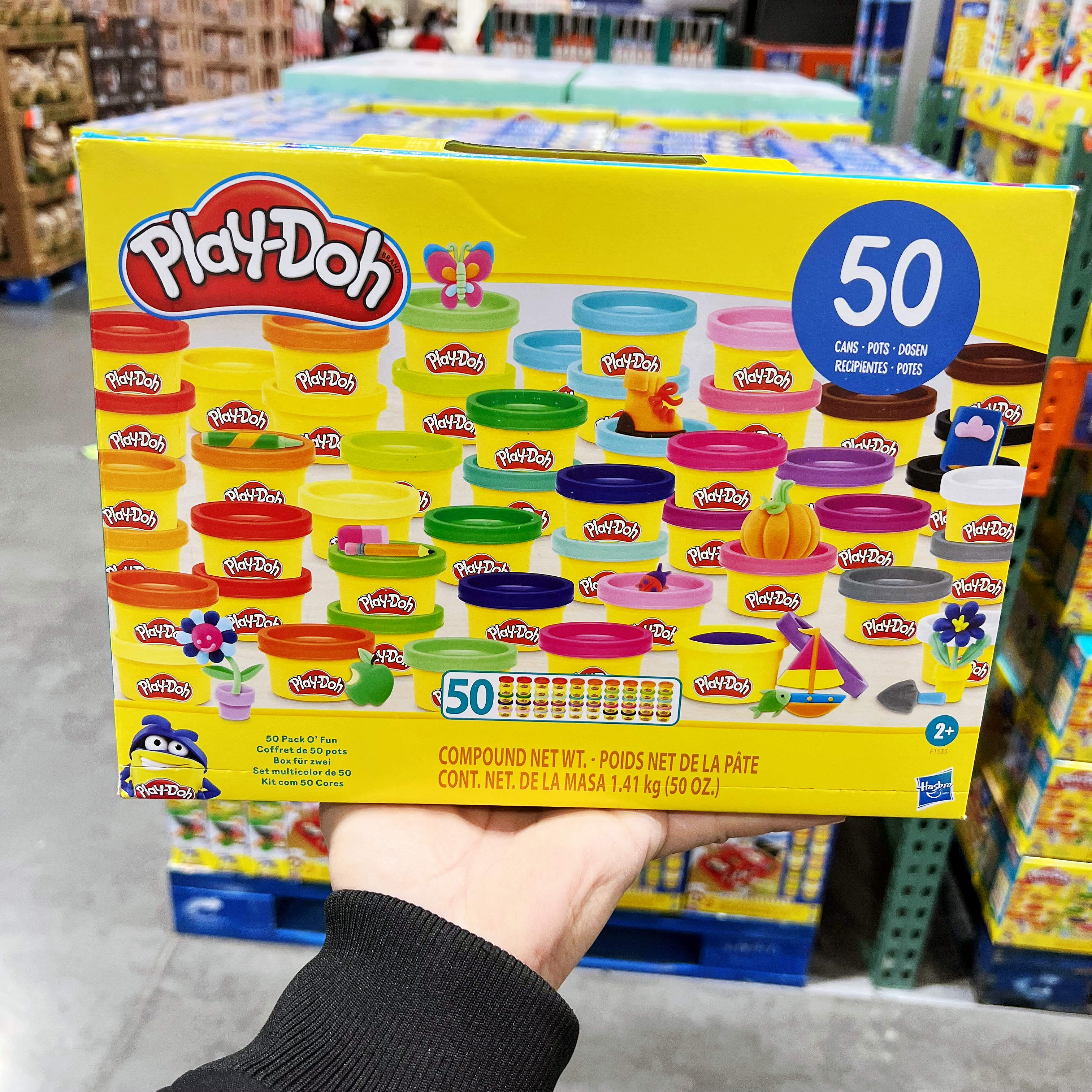 PlayDoh bachele colorful mud 50 cans 25 color children DIY rubber clay rubber clay COSTCO Domestic