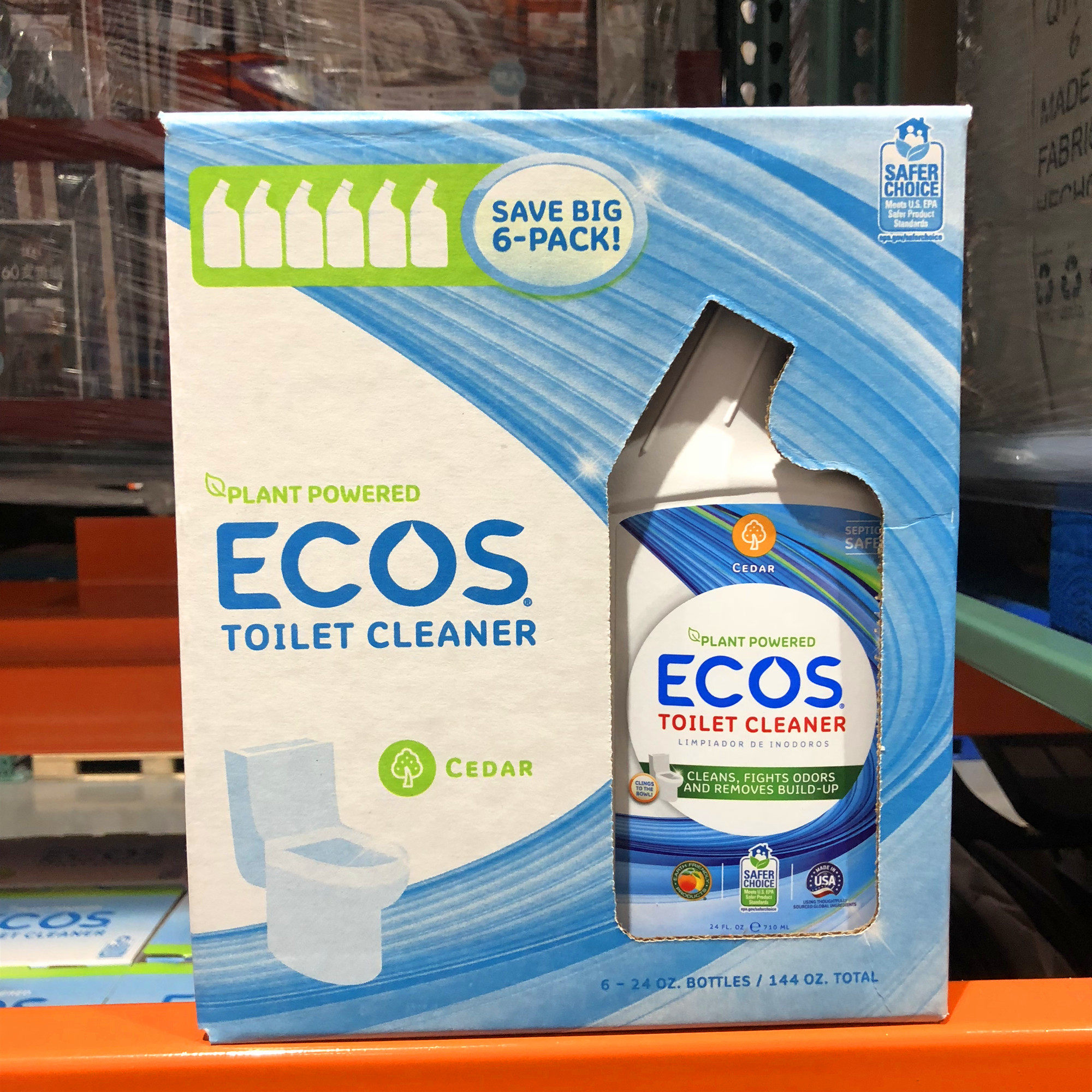 American imports Ecos sanitary cleaning utensils cleaning bath toilet cleaning 6 bottled open city guest Costco Domestic
