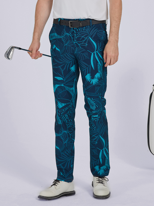 Olanke Oc Golf Pants Men's Long Pants Summer Thin Fashion Printed Elastic Quick-Drying Sports Casual Pants