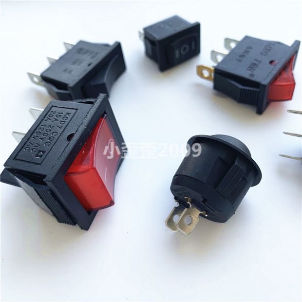 Dòng điện ô tô đã thay đổi để cài đặt 23 rocker tập tin với công tắc điện và âm thanh nhẹ công tắc tròn vuông chổi rửa xe oto 360 độ