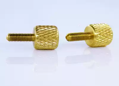 Hand screw Knurled anilox cylindrical head flat head Hand screw main shell screw Quan M3*10 machine tooth copper screw can be customized