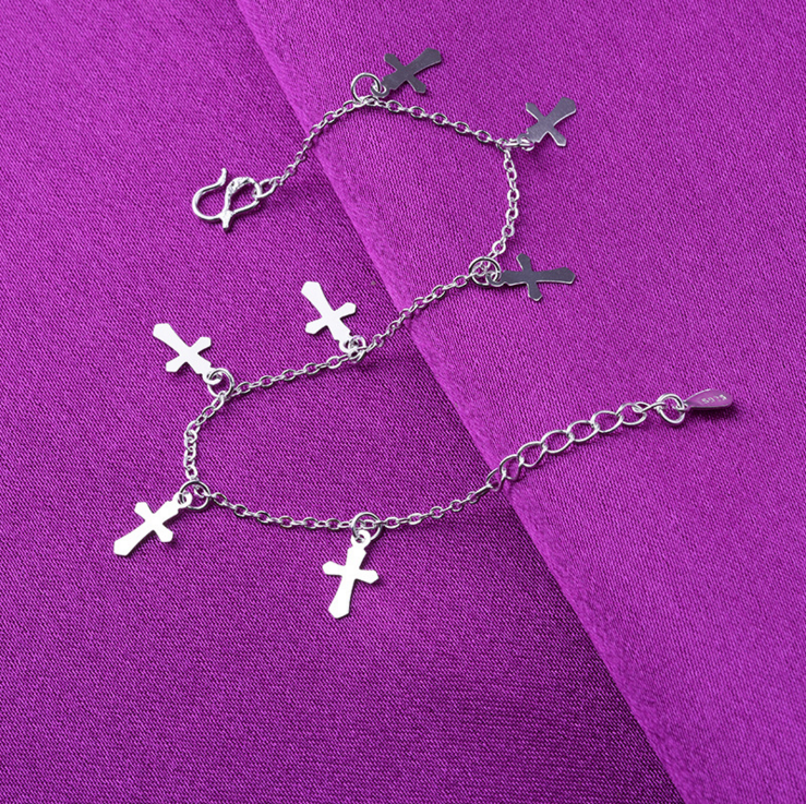 Bracelet de cheville Femme OTHER   en Argenterie - Ref 3103159 Image 4