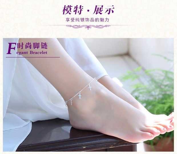 Vòng chân nữ phiên bản Hàn Quốc của Sen đơn giản đôi bạn gái Hàn Quốc phụ kiện cá tính Phụ kiện sinh viên tươi và đơn giản lắc chân nữ