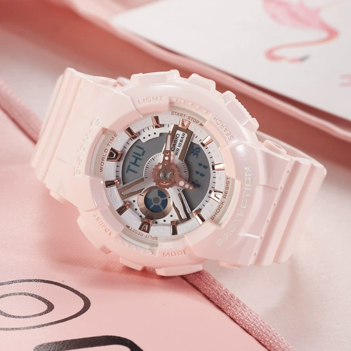 Классическое черное золото с ограниченной подарочной коробкой Движение Casio Пара пары GA-110GB-1A-&-BA-10RG-4A