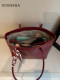 High-End Large-Capacity Red Bag for Women 2026 New Style Wedding Shoulder Tote Bag Suitable for Daily Use Bride Wedding Bag