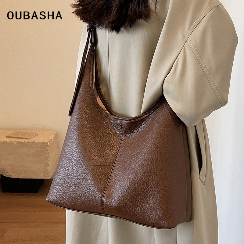 High-End Large-Capacity Bag for Women 2026 New Super Popular Crossbody Commuter Bag Niche Light Luxury Shoulder Tote Bag