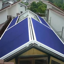 Chongqing sun room canopy awning canopy curtain custom electric remote control telescopic shed canopy curtain outdoor awning
