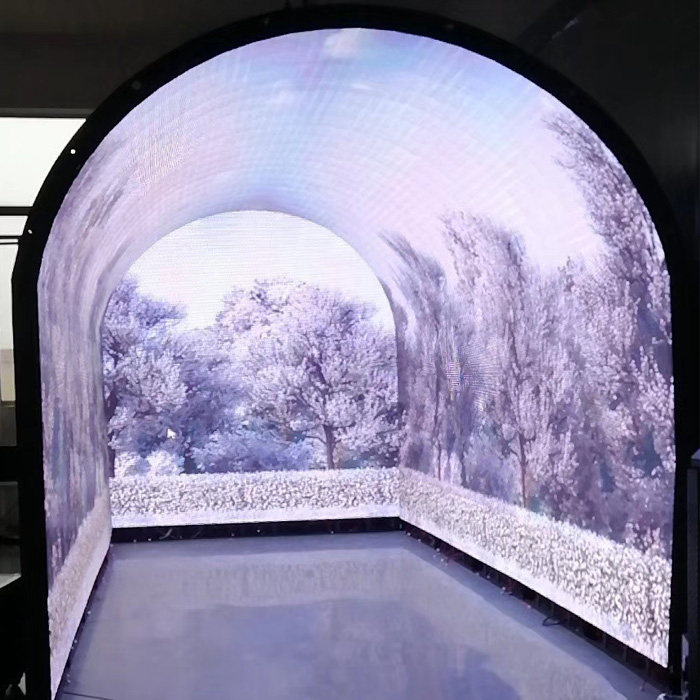 Time-space tunnel Time-Space shuttle dynamic LED screen dynamic high-definition stage performance dynamic led large screen