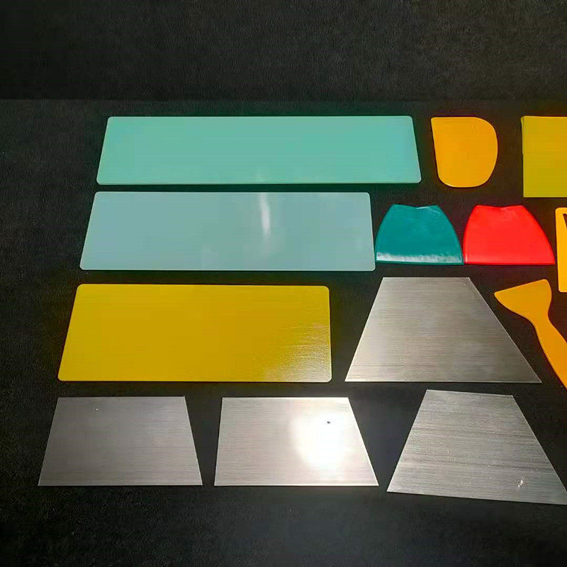 Скребка 汽车钣金腻子大刮板 绝缘板绿色树脂板原子灰刮刀漆工刮灰刀工具 Beauty light