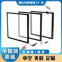 Factory customized electric defrost and electric heating hollow laminated double-layer tempered glass freezer wine cabinet swimming pool