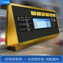 Showroom mall guide equipment 720 panoramic display 3D navigation system floor navigation software development customized