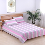 Mã hóa dày 100% cotton cũ tấm vải thô đơn mảnh ba mảnh đặt đơn đôi 1,5m1,8m2.0m ​​giường