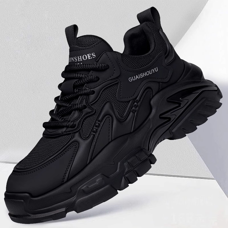 Men's Shoes from the Store: 2026 Spring New Trendy Casual Running Sneakers, Men's Height-Increasing Fashionable Thick-Soled Dad Shoes